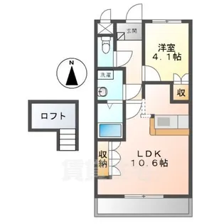 1LDKの間取り画像