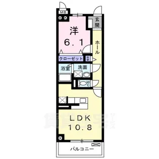 アクアパレス【5階】の間取り