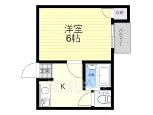 ロイヤル加美北【6階】の間取り