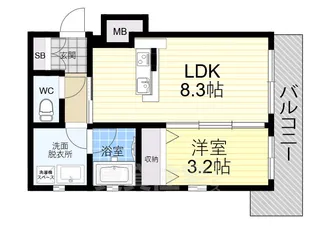 PINO甲東園【2階】の間取り