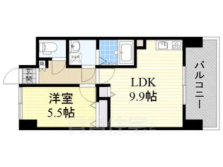 1LDKの間取り画像