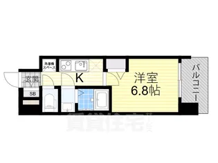 アドバンス大阪ヴェンティ【7階】の間取り