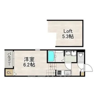 ハーモニーテラス切戸町3【2階】の間取り