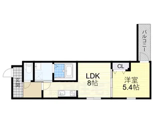 大阪府豊中市庄内西町2丁目【アパート】の間取り