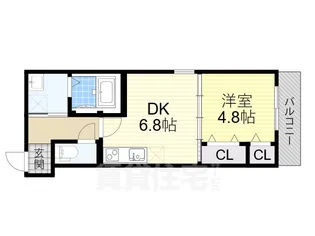 大阪府豊中市庄内西町2丁目【アパート】の間取り