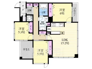 シンフォニー嵯峨嵐山【2階】の間取り