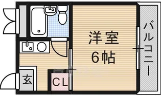 ビスタ茨木【1階】の間取り