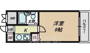 ユウパレス取石【5階】の間取り