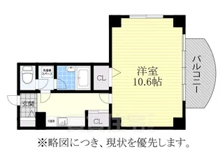 1Kの間取り画像