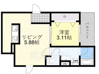 F+style藤井寺道明寺2号館【3階】の間取り