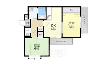 大阪府豊中市利倉西1丁目【マンション】の間取り