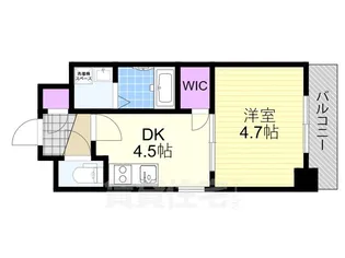 ワールドアイ大阪West Gate【3階】の間取り
