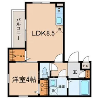 LeoAries【2階】の間取り