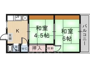 昭喜ハイツ【1階】の間取り