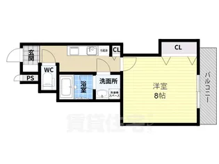 フェリオ柏原【1階】の間取り