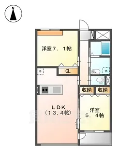 リュミエール高柳【4階】の間取り