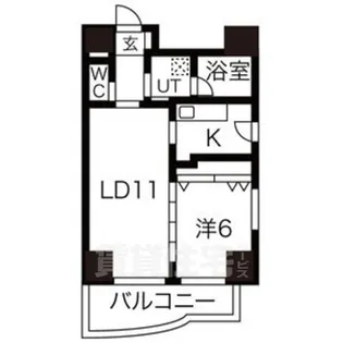 フローラル今池【6階】の間取り