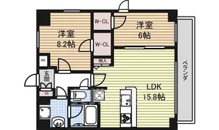 プラチナム【9階】の間取り