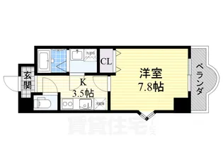 ルミエール八尾駅前【8階】の間取り