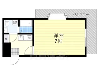 コスモハイツ三国【2階】の間取り
