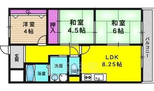 エトワール長岡京【3階】の間取り
