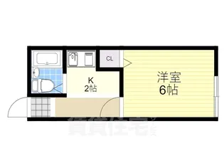 ハイツ湖南【2階】の間取り