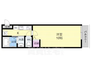 パークサイド梅小路【4階】の間取り
