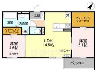 グランマーリエ松野通【3階】の間取り