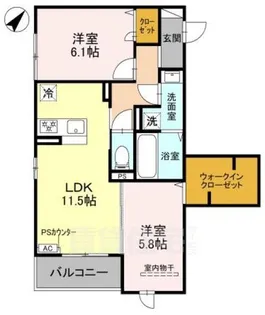 グランマーリエ松野通【3階】の間取り