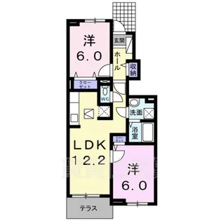 ヴィルメゾンC【1階】の間取り