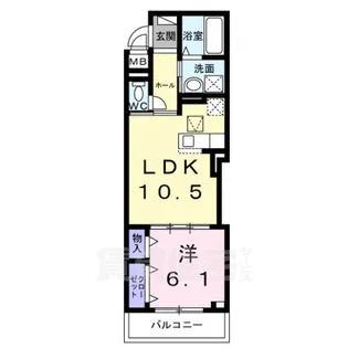 アルティザン九条【1階】の間取り