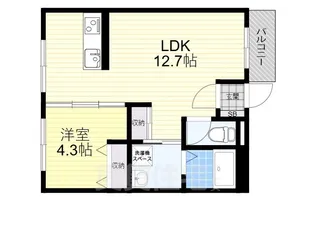 ルーチェ・スクエアー【3階】の間取り