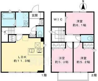 アスカテラス【1階】の間取り