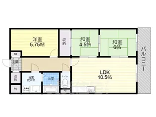 グローバルハイツ【3階】の間取り