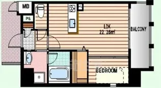 ロイヤル博多駅南【14階】の間取り