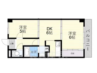 戎グリーンハイツ【202号室】の間取り