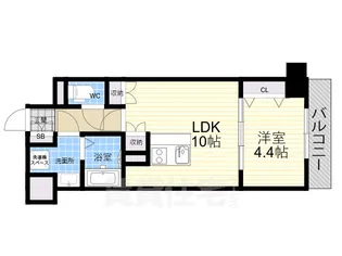 エーレックス西宮【6階】の間取り