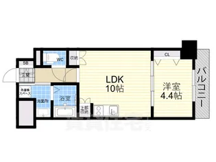 エーレックス西宮【5階】の間取り