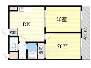 プレアール恩智【3階】の間取り