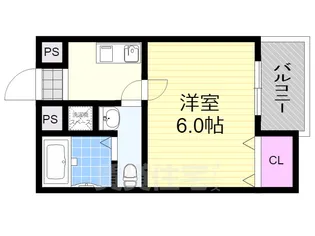 コンフォート神崎川【1階】の間取り