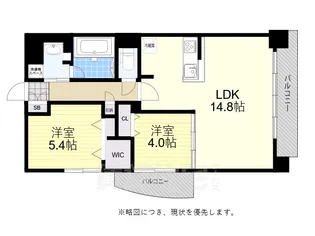 大阪府高槻市北園町【マンション】の間取り