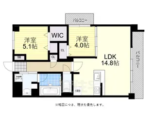 大阪府高槻市北園町【マンション】の間取り