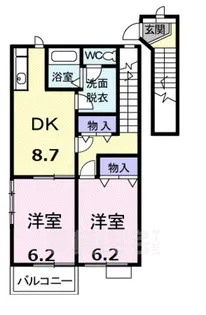 ローズデール【2階】の間取り