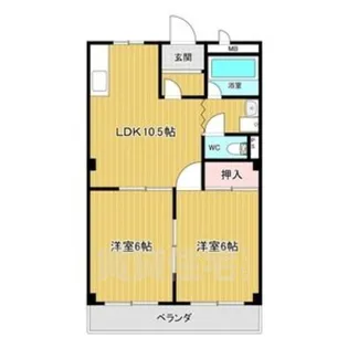 パティオ野並【4階】の間取り