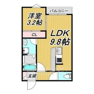 LECOCON枇杷島【1階】の間取り