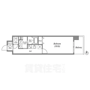 Gramercy Sakae (旧ディームス栄)【5階】の間取り