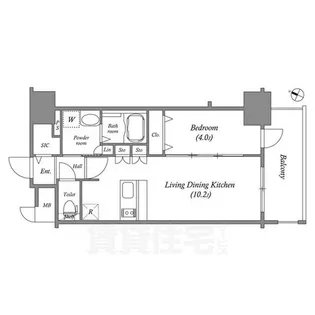 アドバンス名古屋モクシー【14階】の間取り