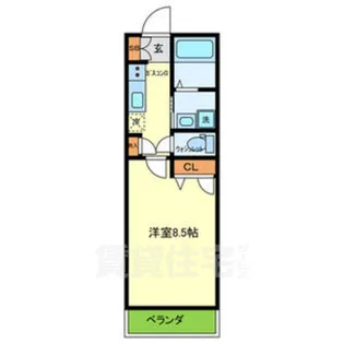 シャーメゾン原田【1階】の間取り