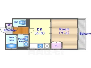 ベルウエスト【2階】の間取り