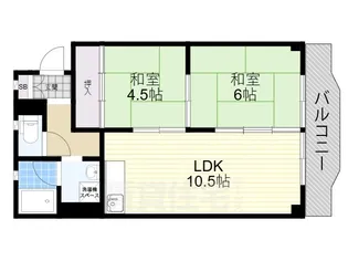 ハイツかわしま【5階】の間取り